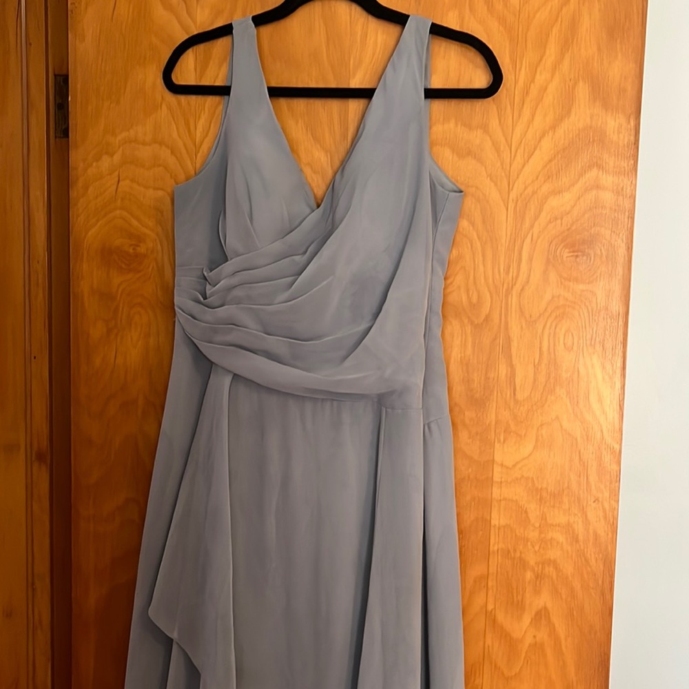 Dust blue Azazie dress size 12